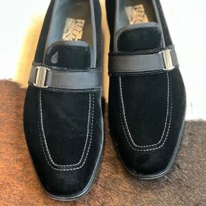 Salvatore Ferragamo Men’s Black Velvet Loafer